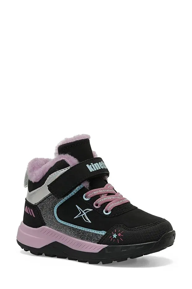Детские ботинки для девочек на плоском ходу на шнуровке Responder hi 3pr Kinetix, Black Purple — фото 2