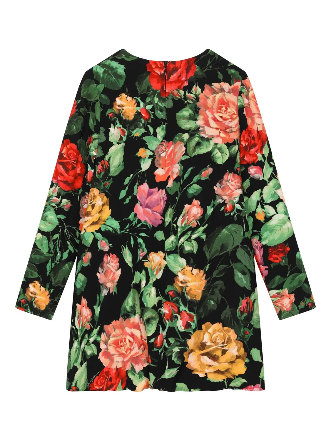 Платье из кади Dolce & Gabbana, черный/многоцветный — фото 2