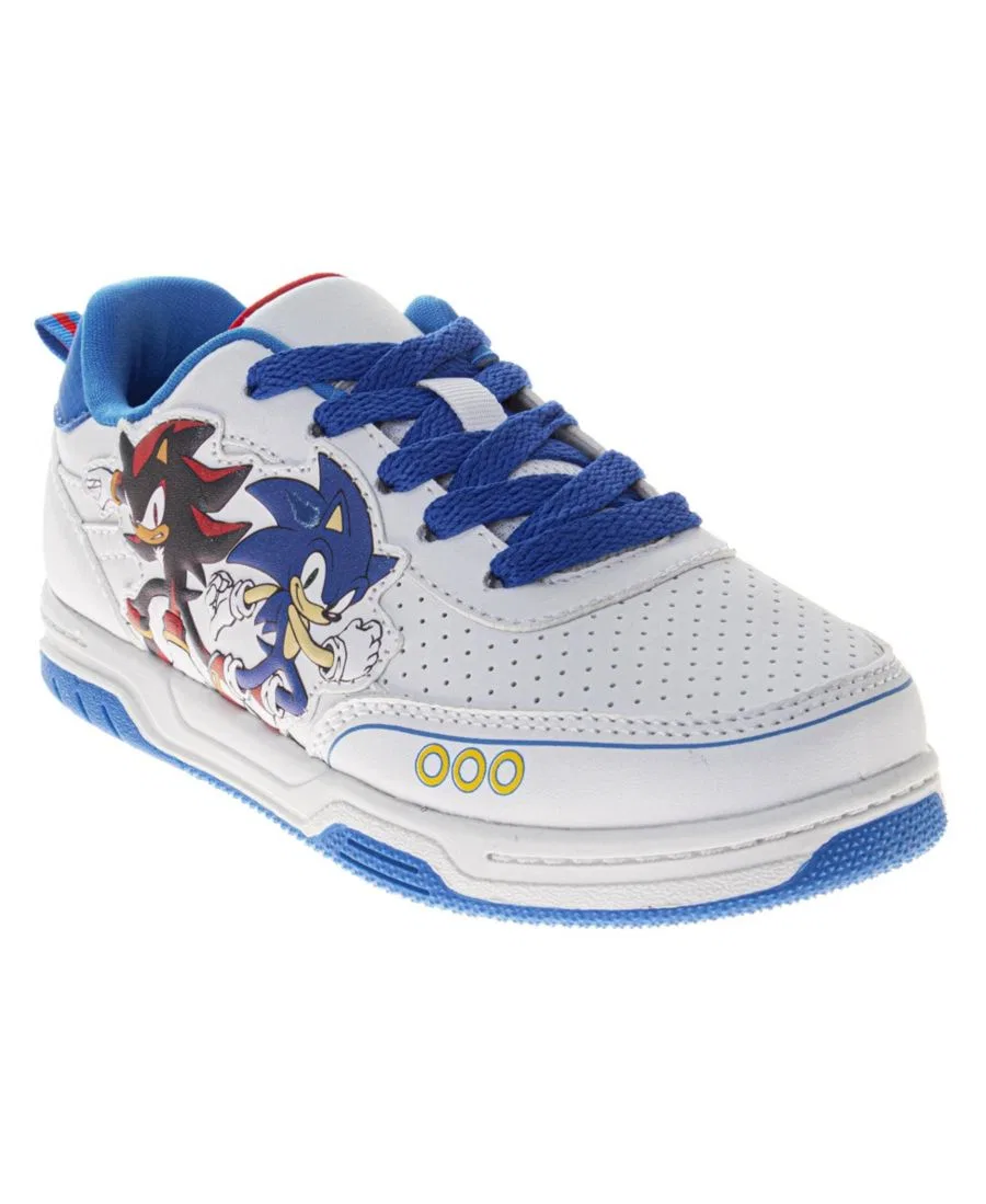 Кроссовки для мальчиков Rival Racers Court Sneakers Sonic The Hedgehog, White Blue
