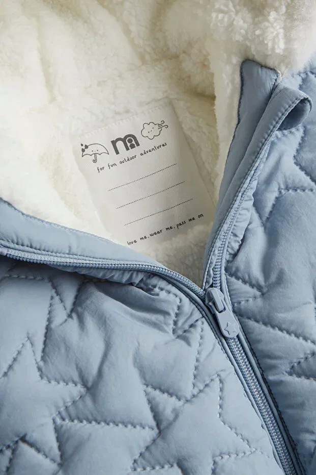 Детское пальто для девочек утепленное Mothercare, Blue — фото 3