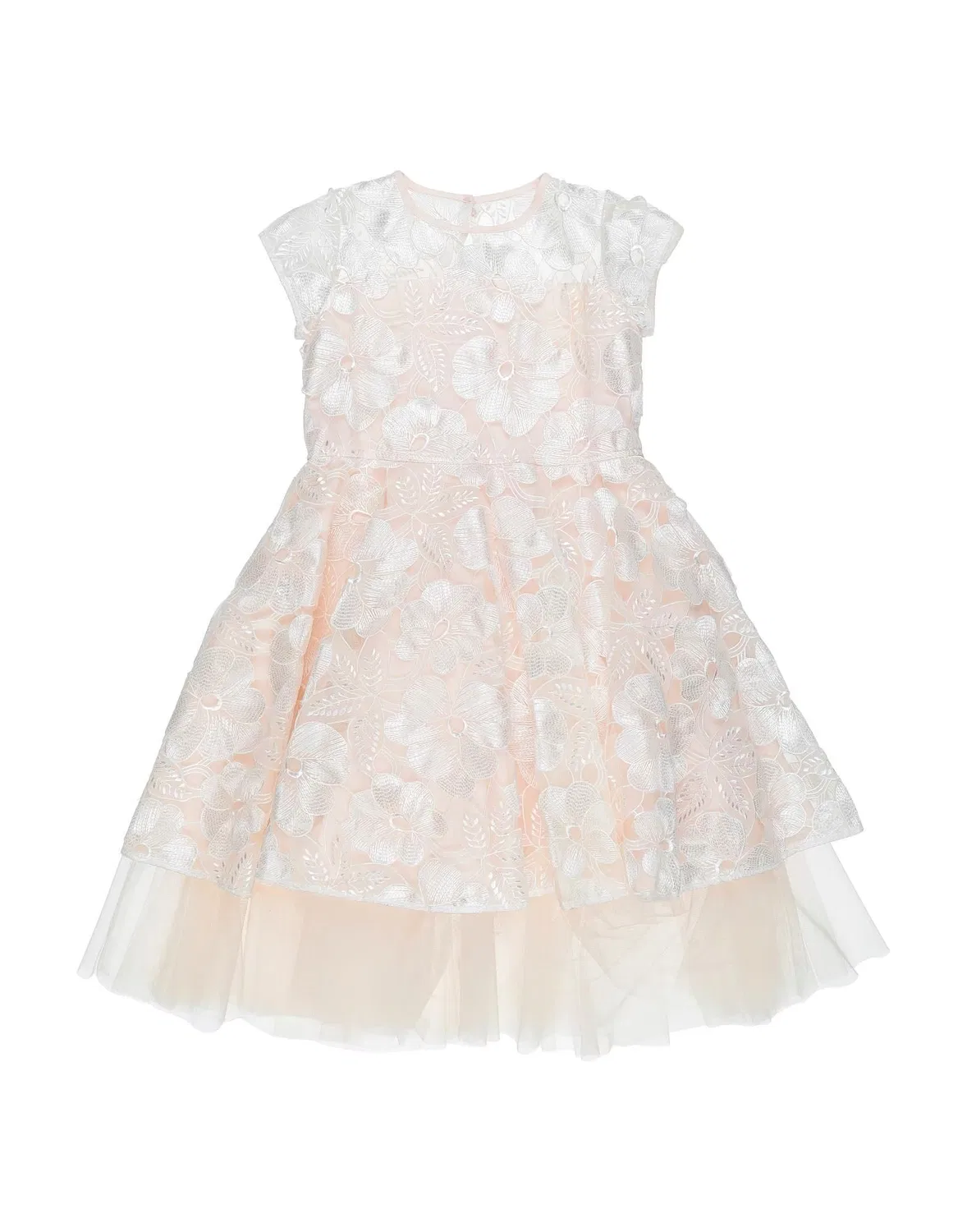 Детское платье для девочек с кружевом Aletta, Light Pink