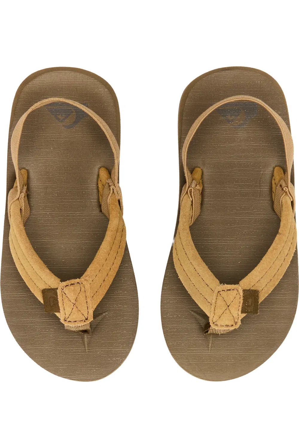 Сандалии детские на плоской подошве Carver Suede Core Slingback Quiksilver, Tan/Tan — фото 3