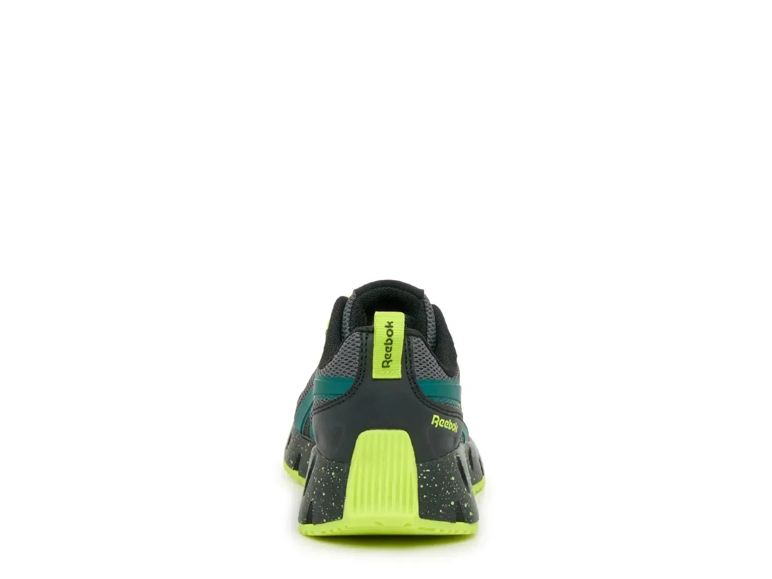 Кроссовки slip-on Zig Vector, детские, Reebok, черный/серый/зеленый — фото 4
