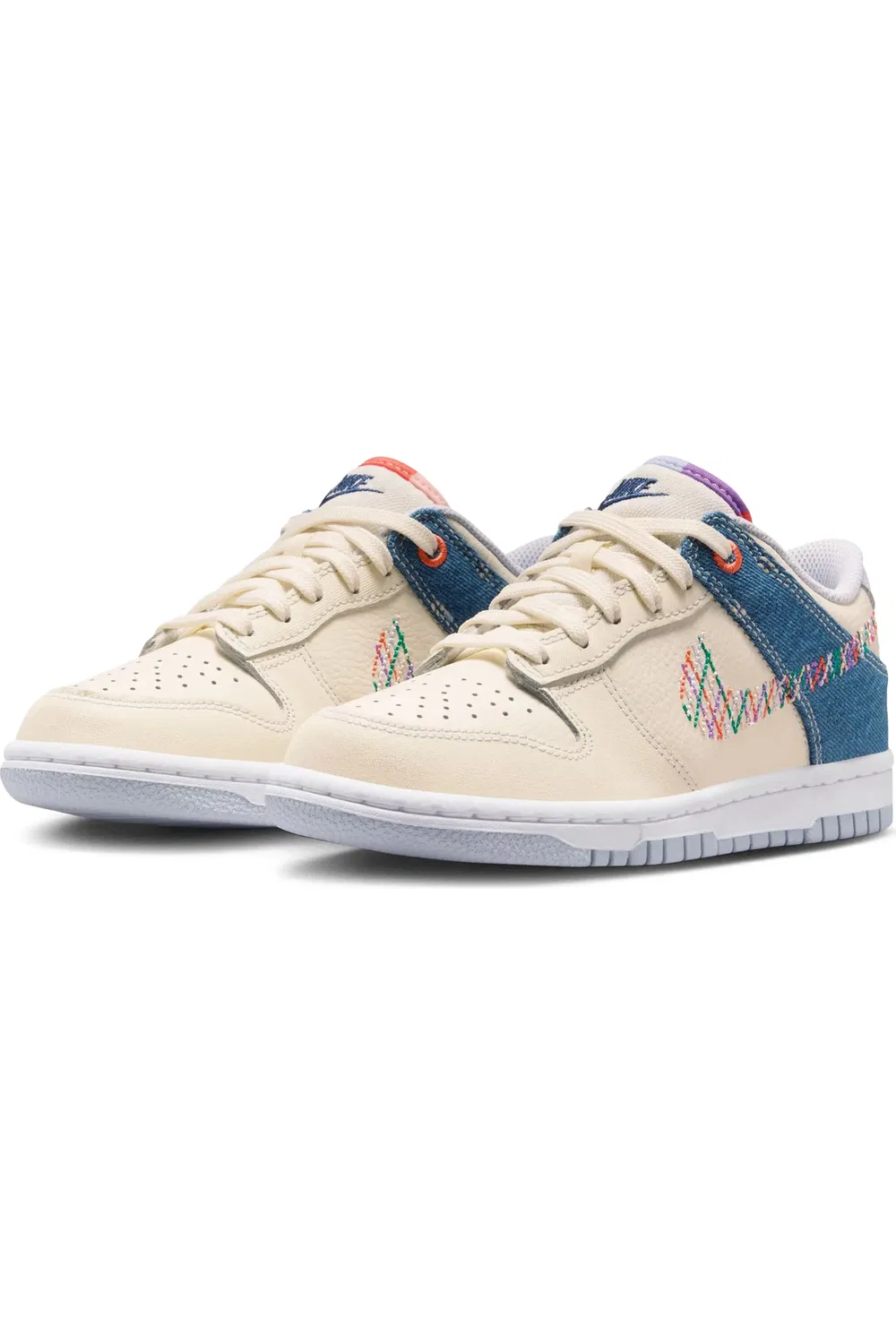 Кроссовки детские баскетбольные Dunk Low Nike, 022 Sftprl/Mltclr