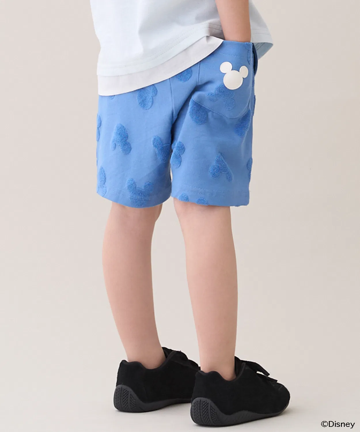 Детские штаны с принтом Mickey Mouse, модель Silhouette, petit main, Moca — фото 2