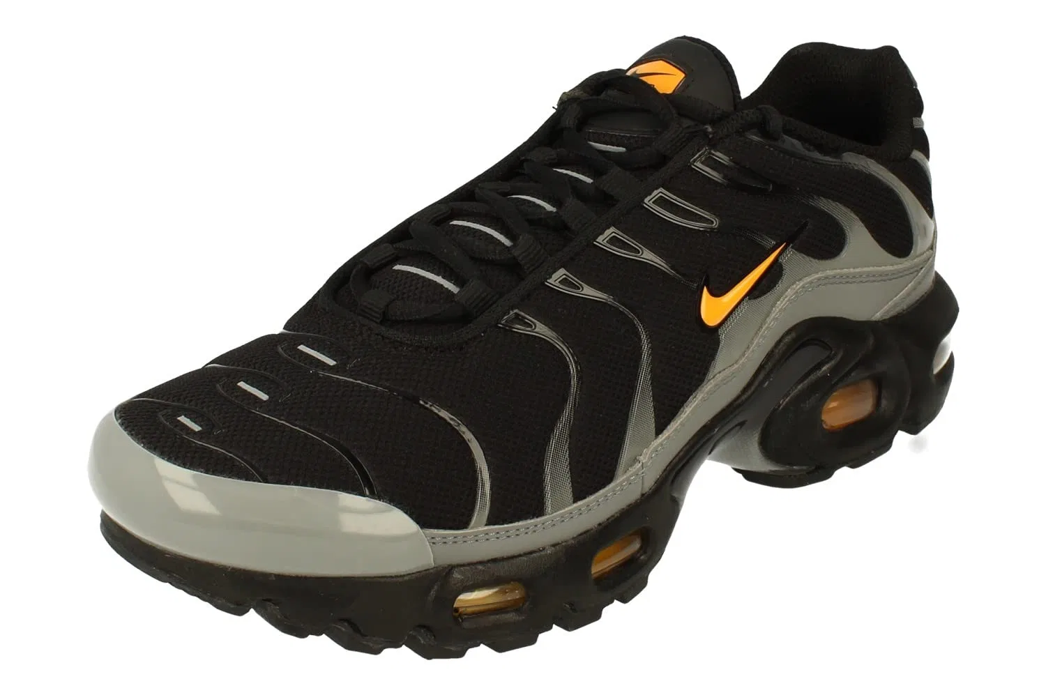 Детские кроссовки для мальчиков с сетчатым верхом NIKE Air Max Plus DC0961 NIKE, Black Laser Orange