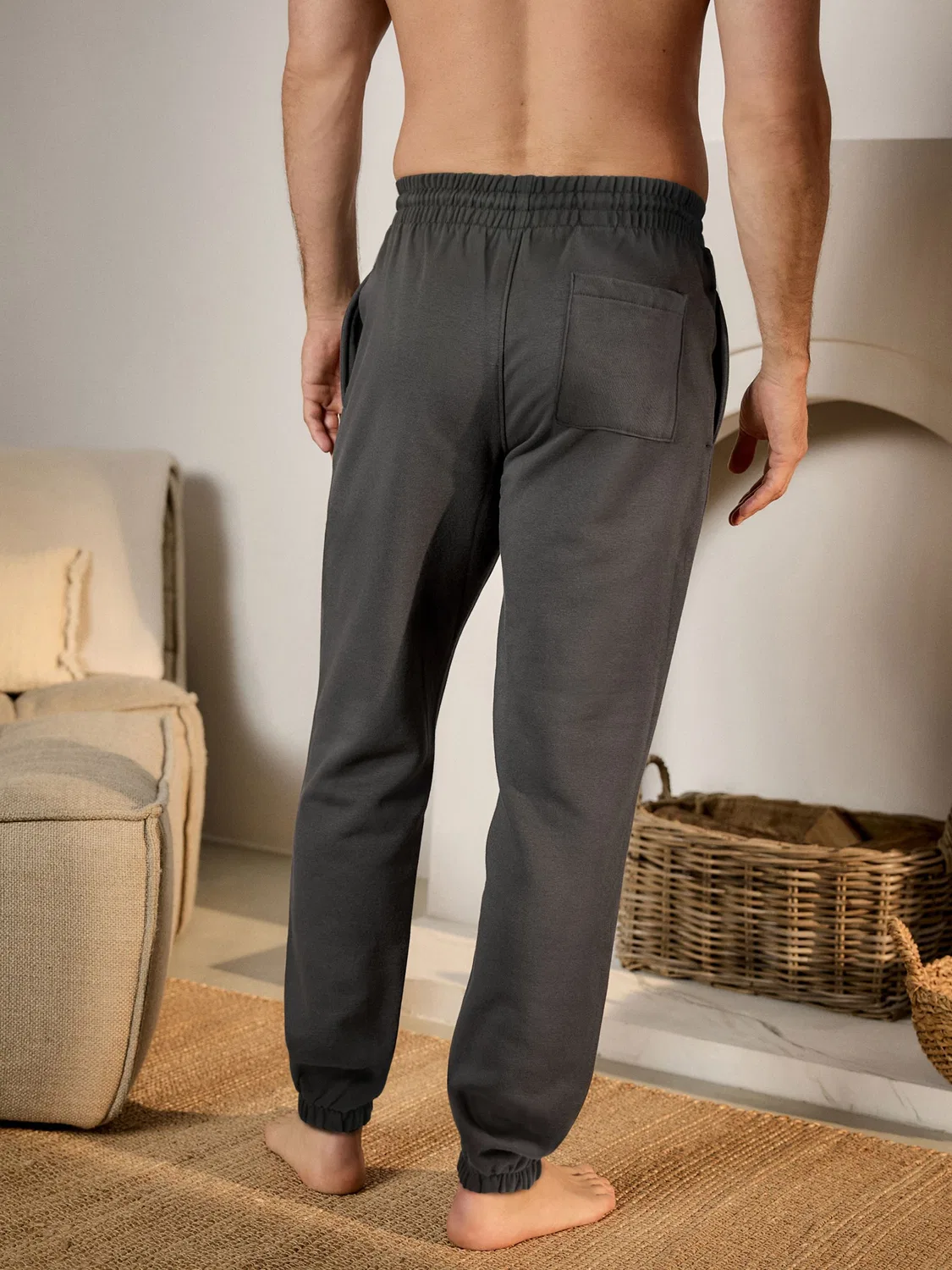 Джоггеры с манжетами, Regular Fit, Brushback Next, угольно-серый — фото 3