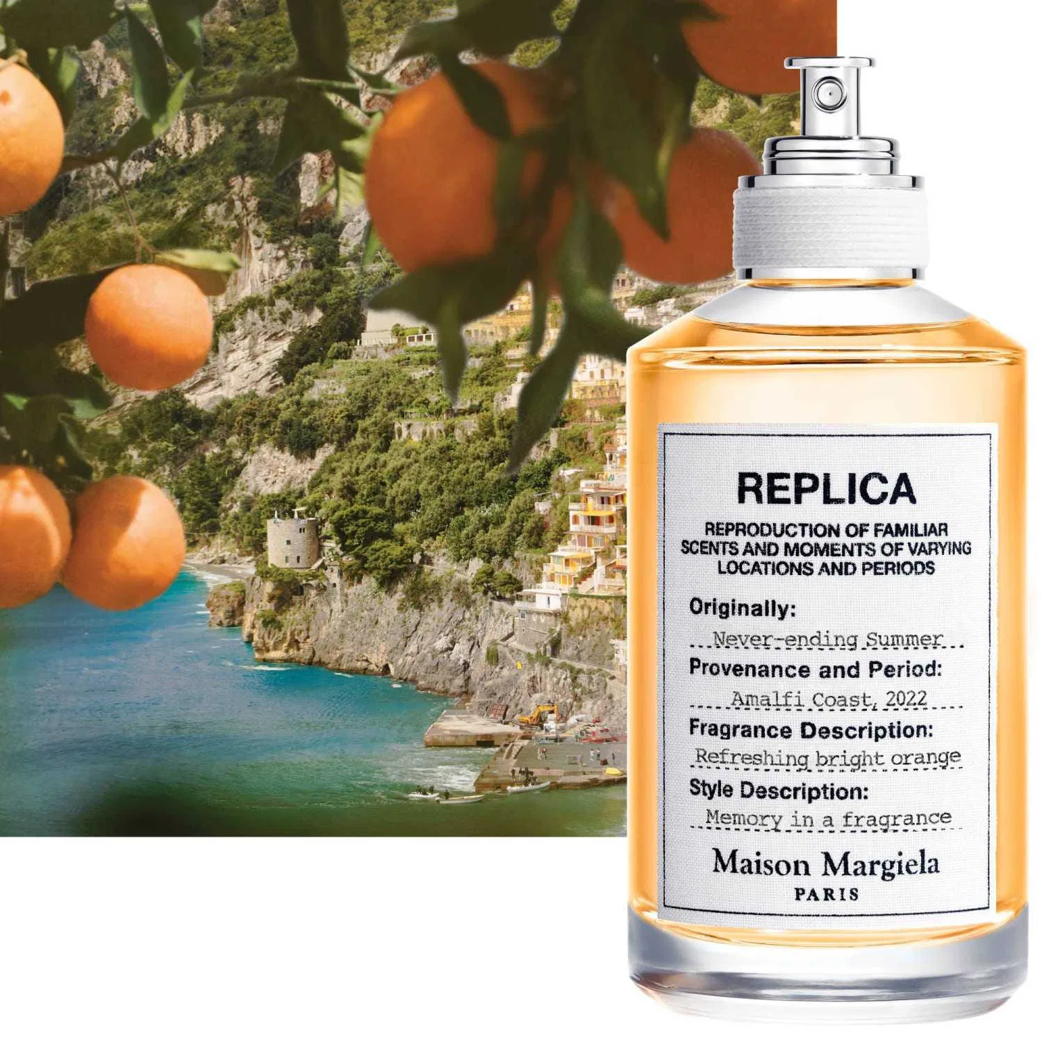 Туалетная вода 100 мл с цитрусовым ароматом Replica Never Ending Summer, MAISON MARGIELA — фото 3