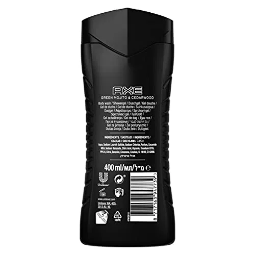 Гель для душа 3-в-1 AXE Wild Mojito & Cedarwood XL, 6 x 400 мл — фото 3