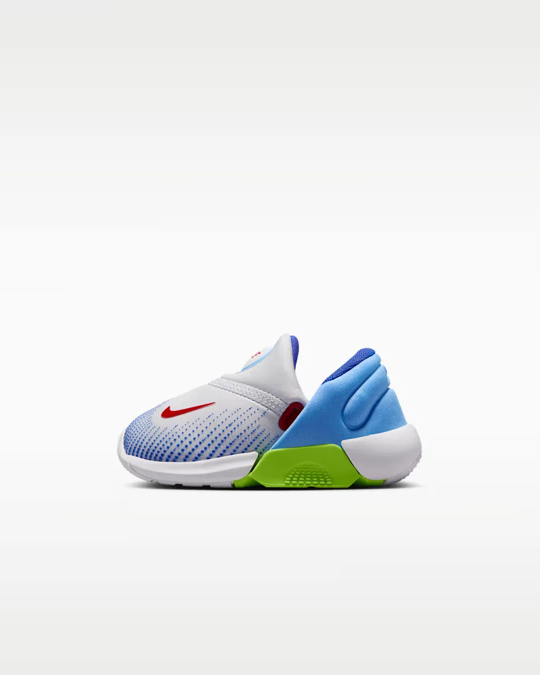 Детская/подростковая обувь Nike Swoosh Go, Football Grey/Football Blue/Volt/University Red