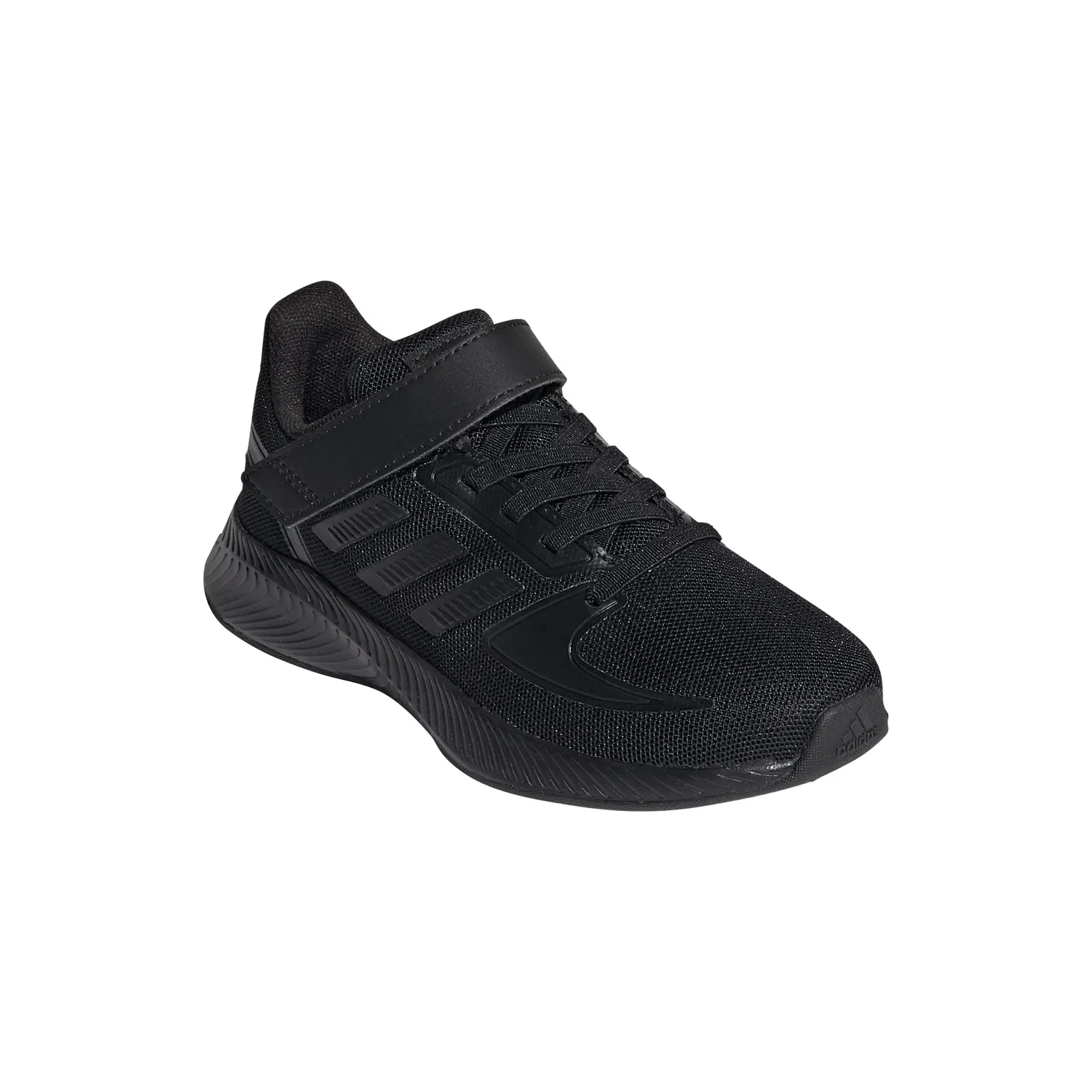 Детские кроссовки для мальчиков с липучкой Adidas, Black Grey — фото 4