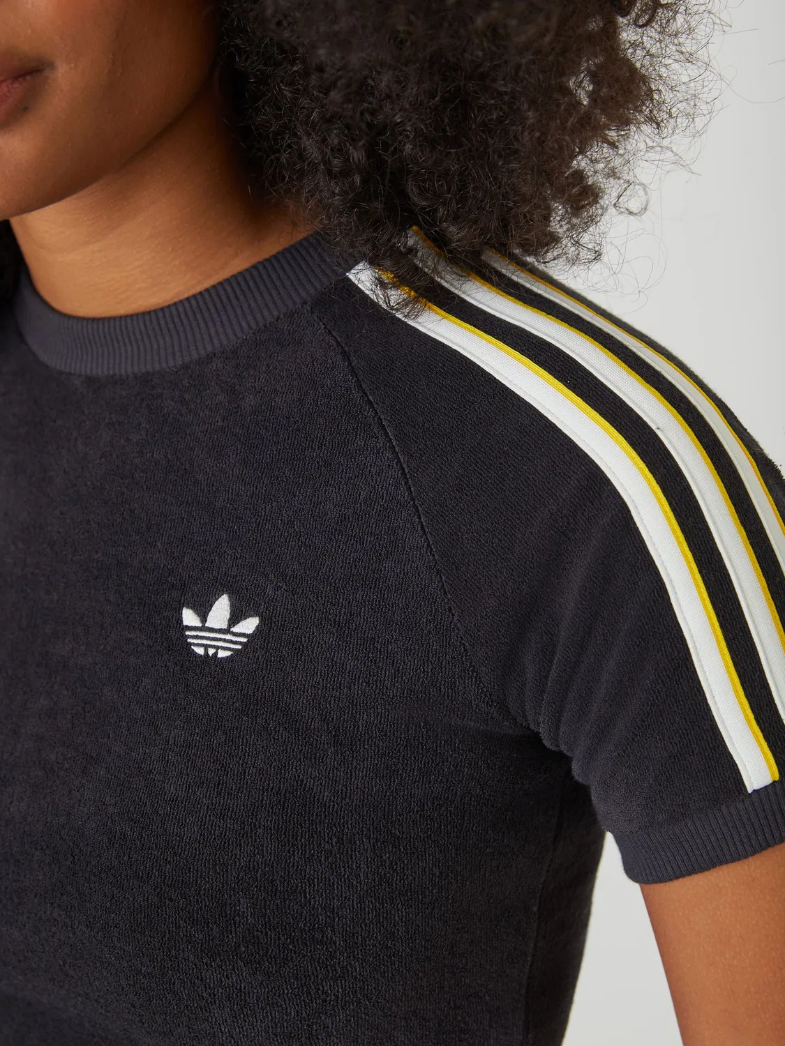 Футболка Terry Towel Cali, adidas Originals, черный — фото 4