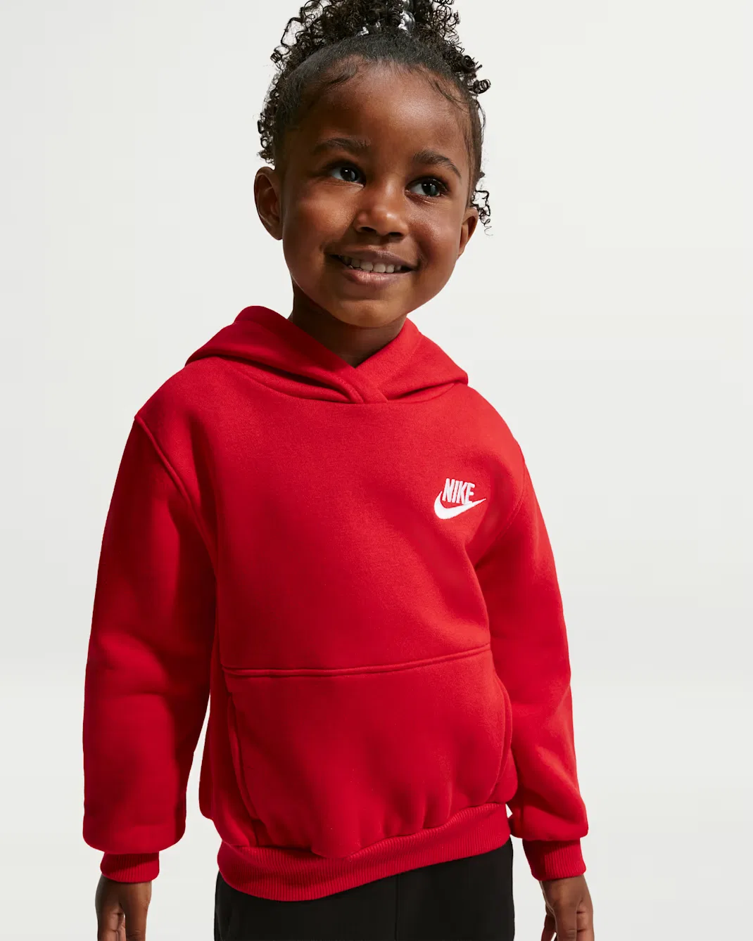 Детская толстовка с капюшоном Nike Sportswear Club Fleece, University Red