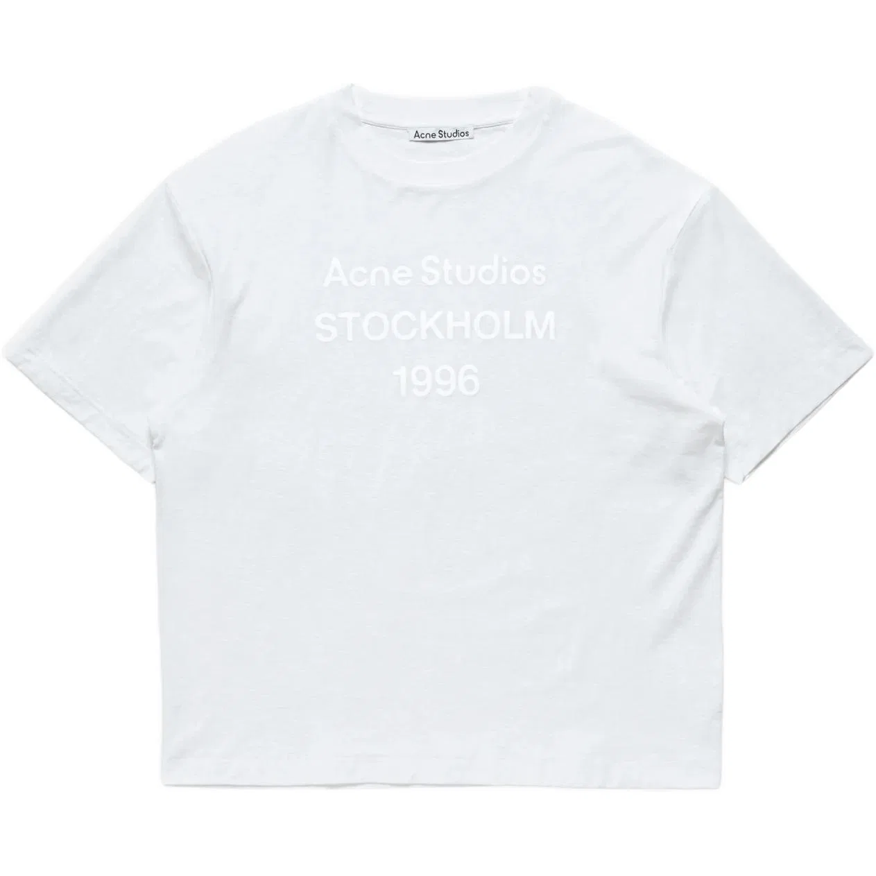 Женская футболка с круглым вырезом Acne Studios, White
