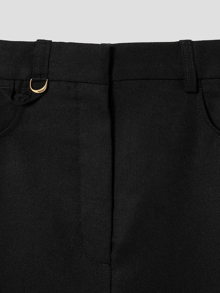 Брюки прямые JACQUEMUS Le Pantalon Sauge, Black — фото 3