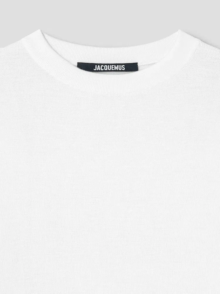 Пуловер из шерсти с вышивкой Romarin JACQUEMUS, Off-White — фото 3