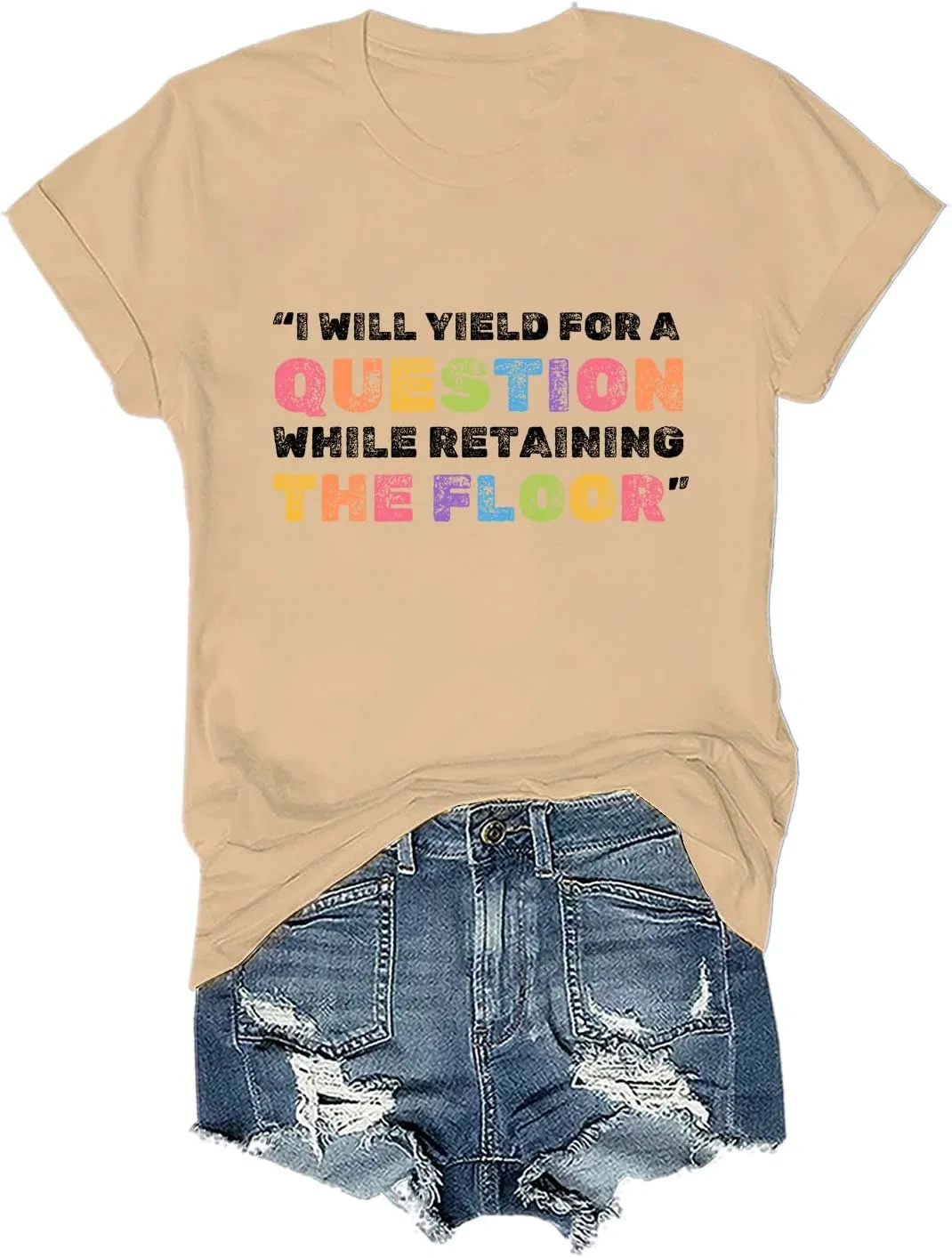 Футболка с принтом Unisex, Khaki