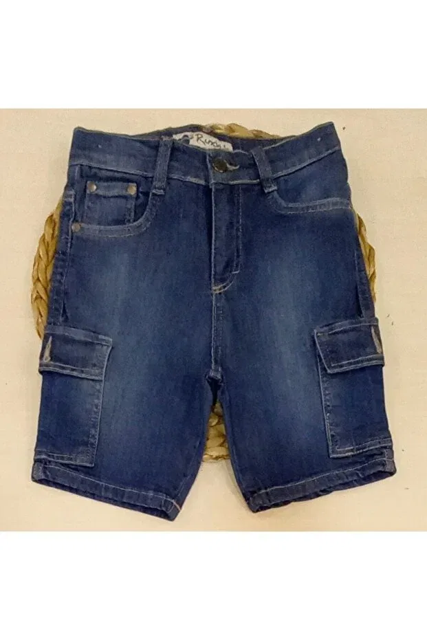 Детские шорты для мальчиков хлопковые cargo Doğaç Giyim, Navy Blue
