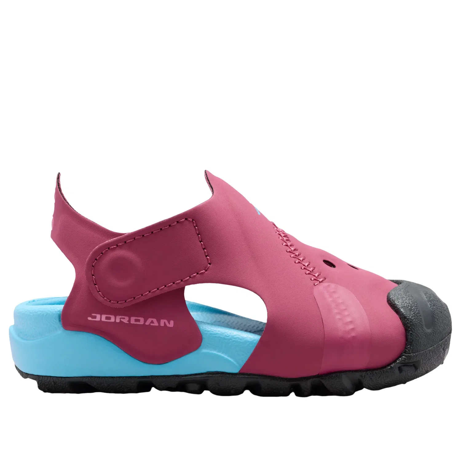 Детские сандалии с синтетическим верхом Air Jordan OTDR 'Sweet Beet Off-Noir' Jordan, Sweet Beet/Off-Noir/Desert Pink/Baltic Blue — фото 2