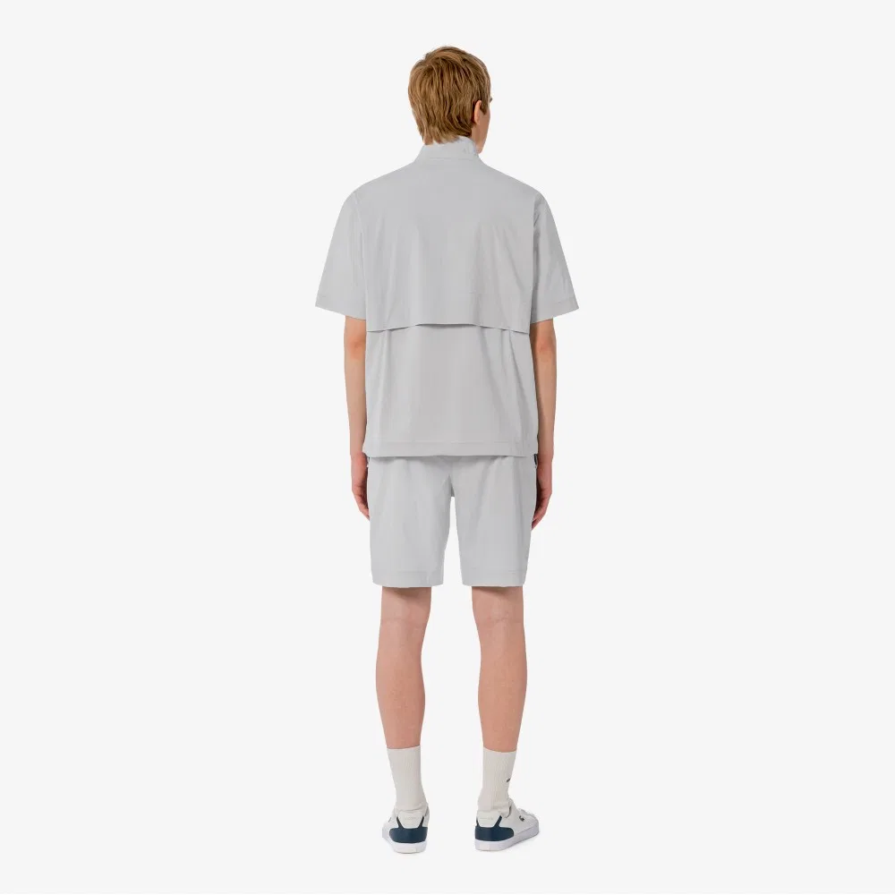 Мужские эластичные шорты из тканого материала светло-серые от Lacoste — фото 3