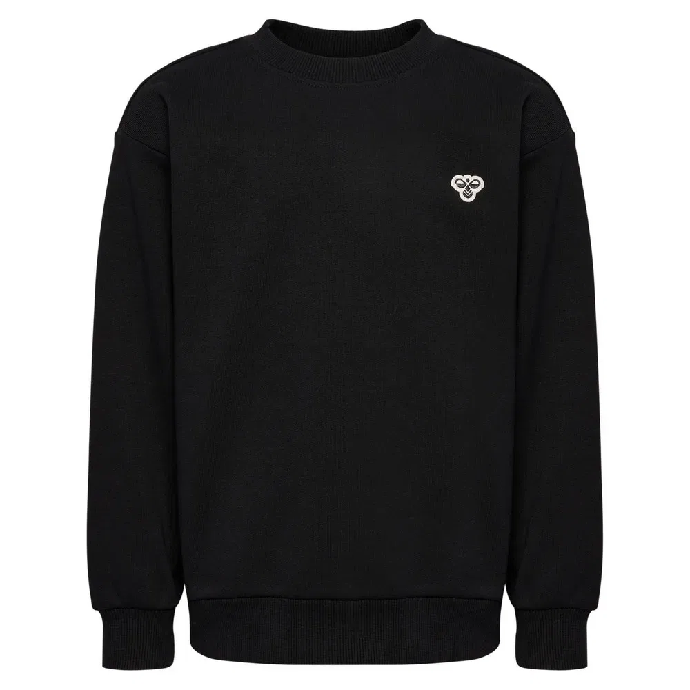 Детский свитшот для девочек свободного кроя Loose Bee Hummel, Black — фото 4