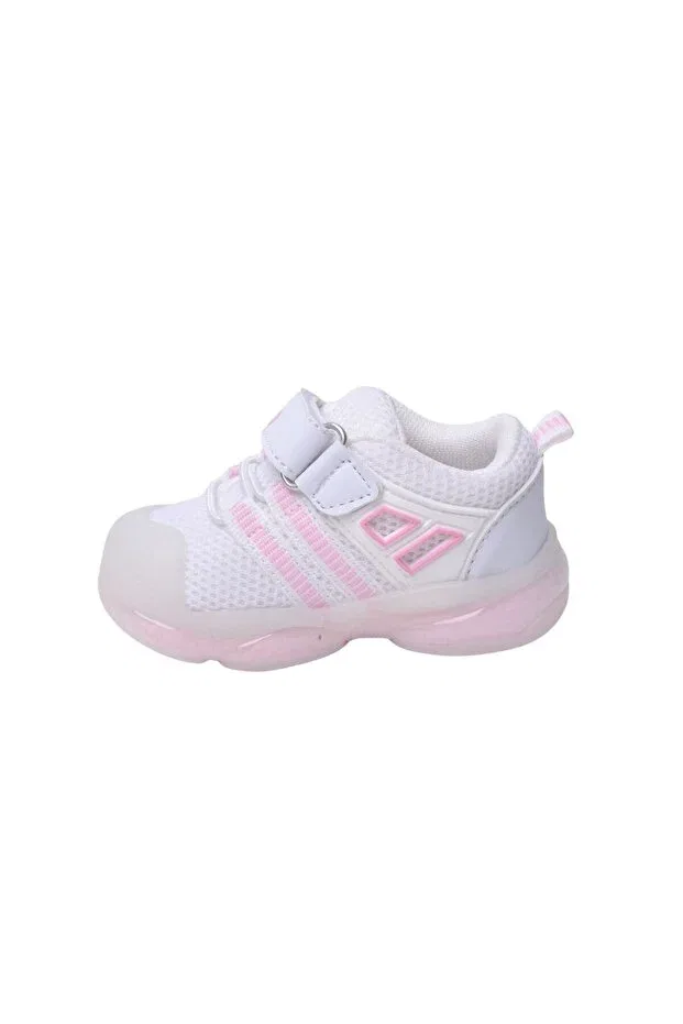 Детские туфли для девочек с подсветкой Vicco, White-75563 — фото 3