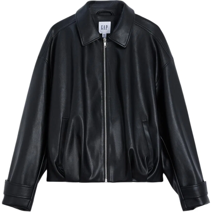 Женское пальто с лацканами GAP, Black