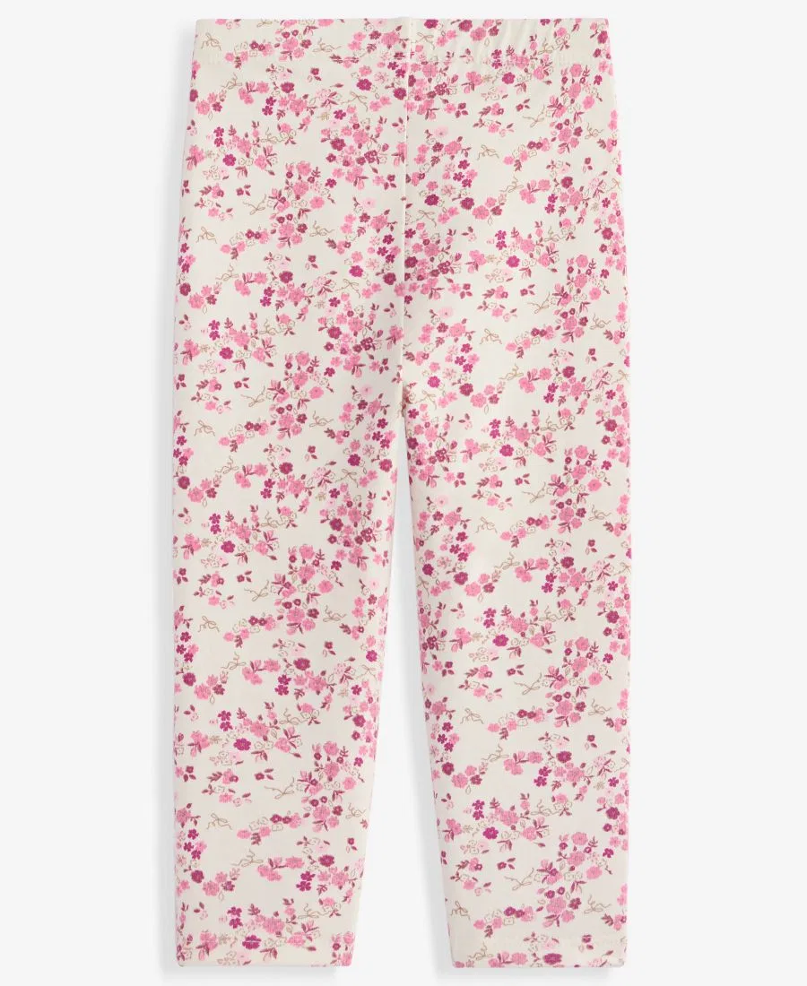 Леггинсы с принтом, модель Mix and Match Floral-Print First Impressions, Delicate Ivory — фото 2