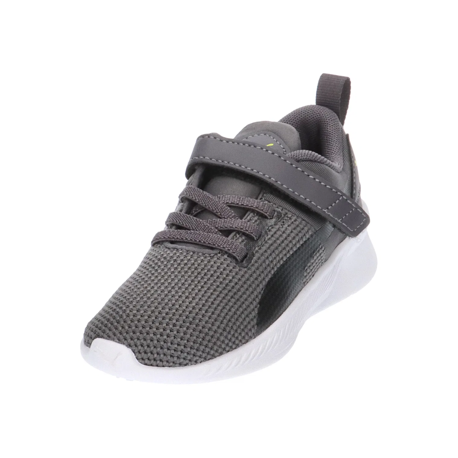 Детские кроссовки с дышащим верхом Flyer Runner V Inf Puma, Grau Schwarz — фото 4