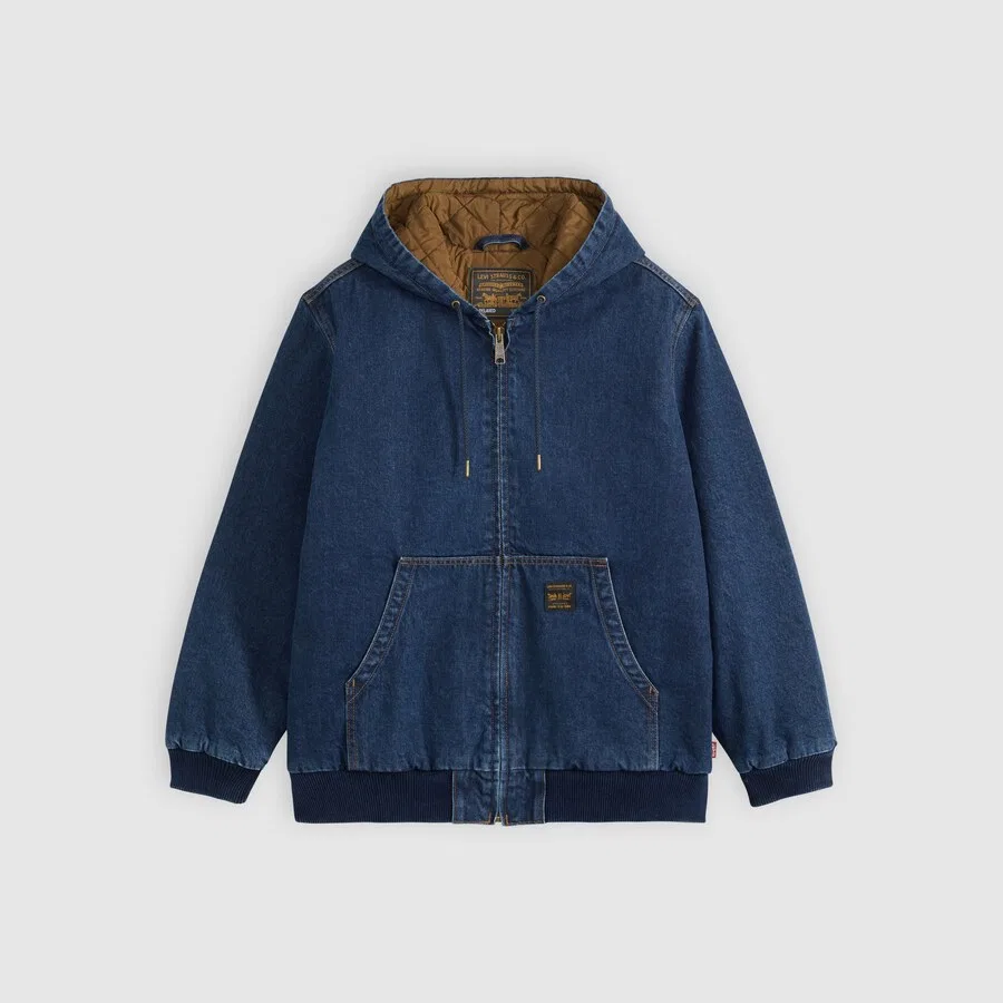 Куртка LEVI'S межсезонья 'POTRERO' темно-синего цвета — фото 3