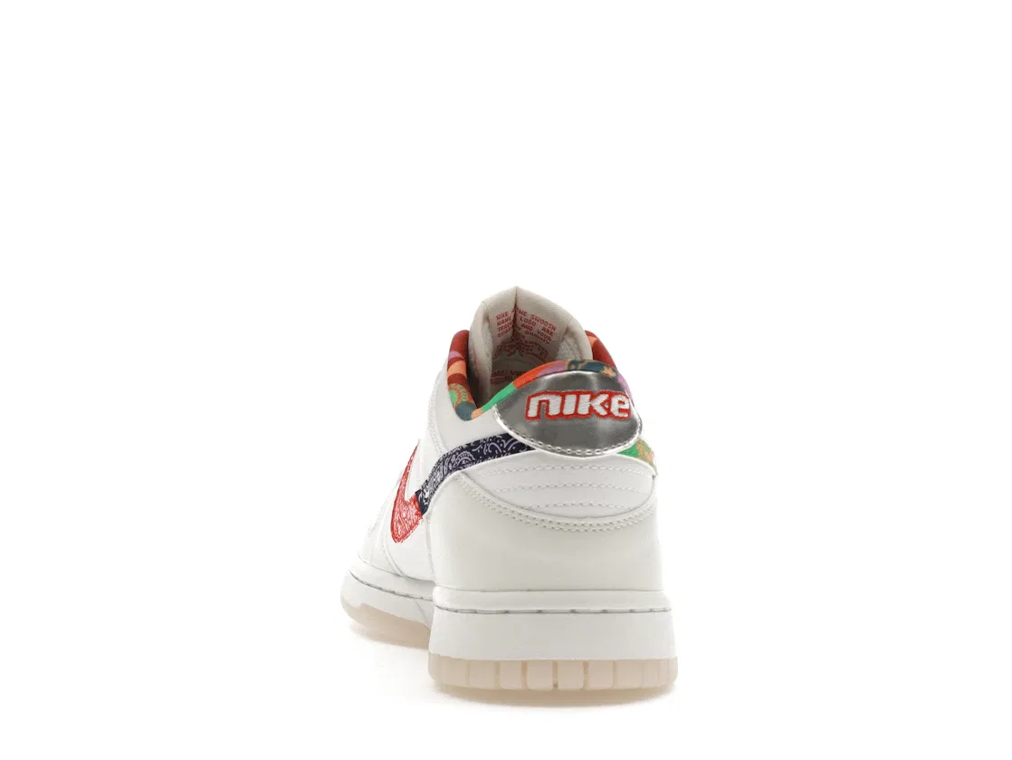 Детские кроссовки с принтом Nike Dunk Low Nike, White/Diffused Blue-White — фото 4