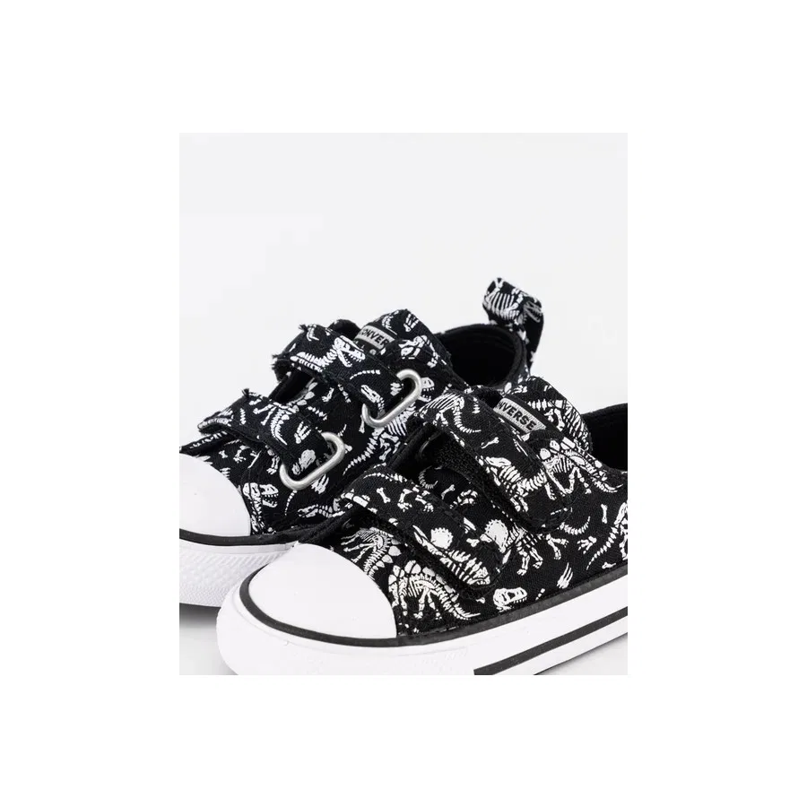 Кеды с принтом динозавров Chuck Taylor All Star Dinos Converse, Черно-белый — фото 4