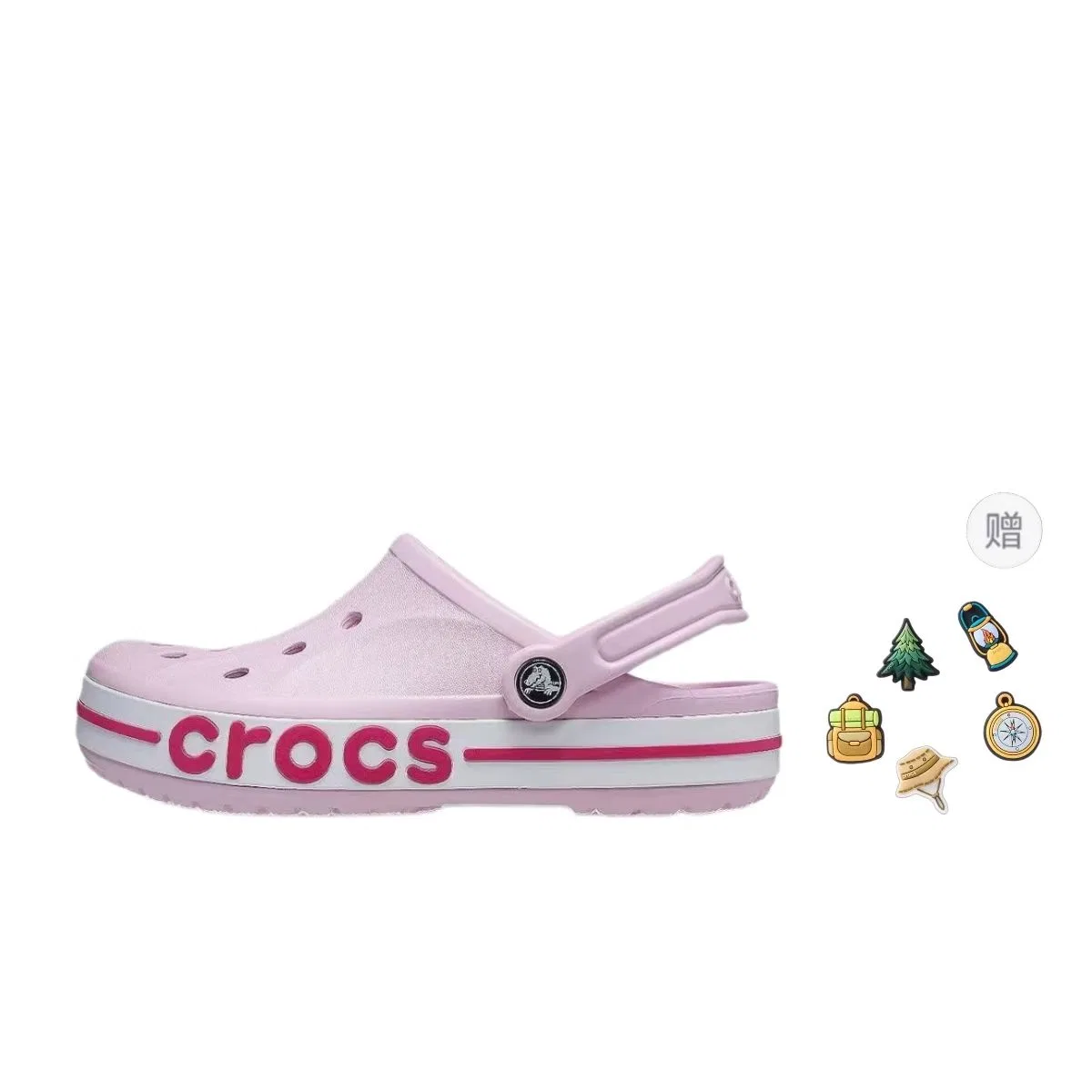 Детские сабо Crocs Bayaband Clogs, Candy Pink