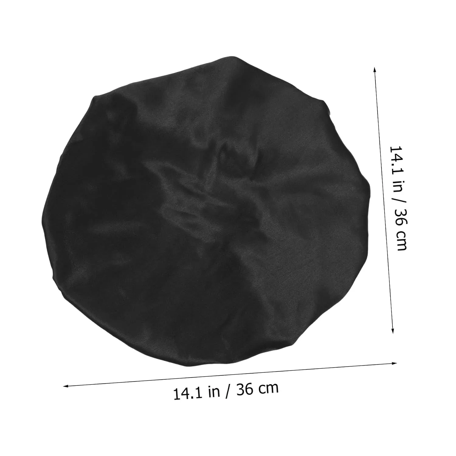 Шапочка для душа, SKISUNO, Полиэстер, 36x36x1 см, Black — фото 2