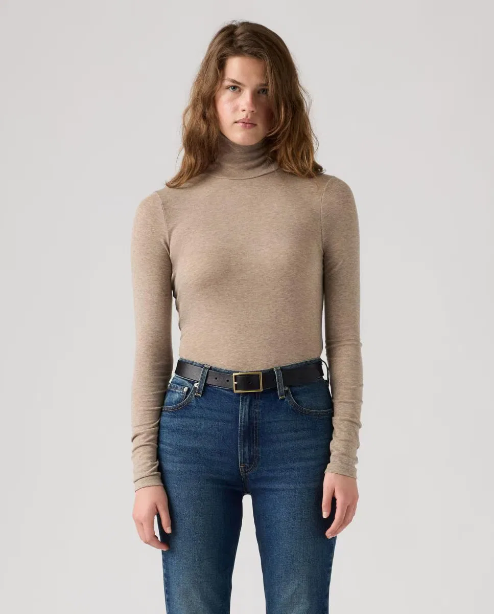 Женская футболка с длинным рукавом, Levi's, светло-коричневый