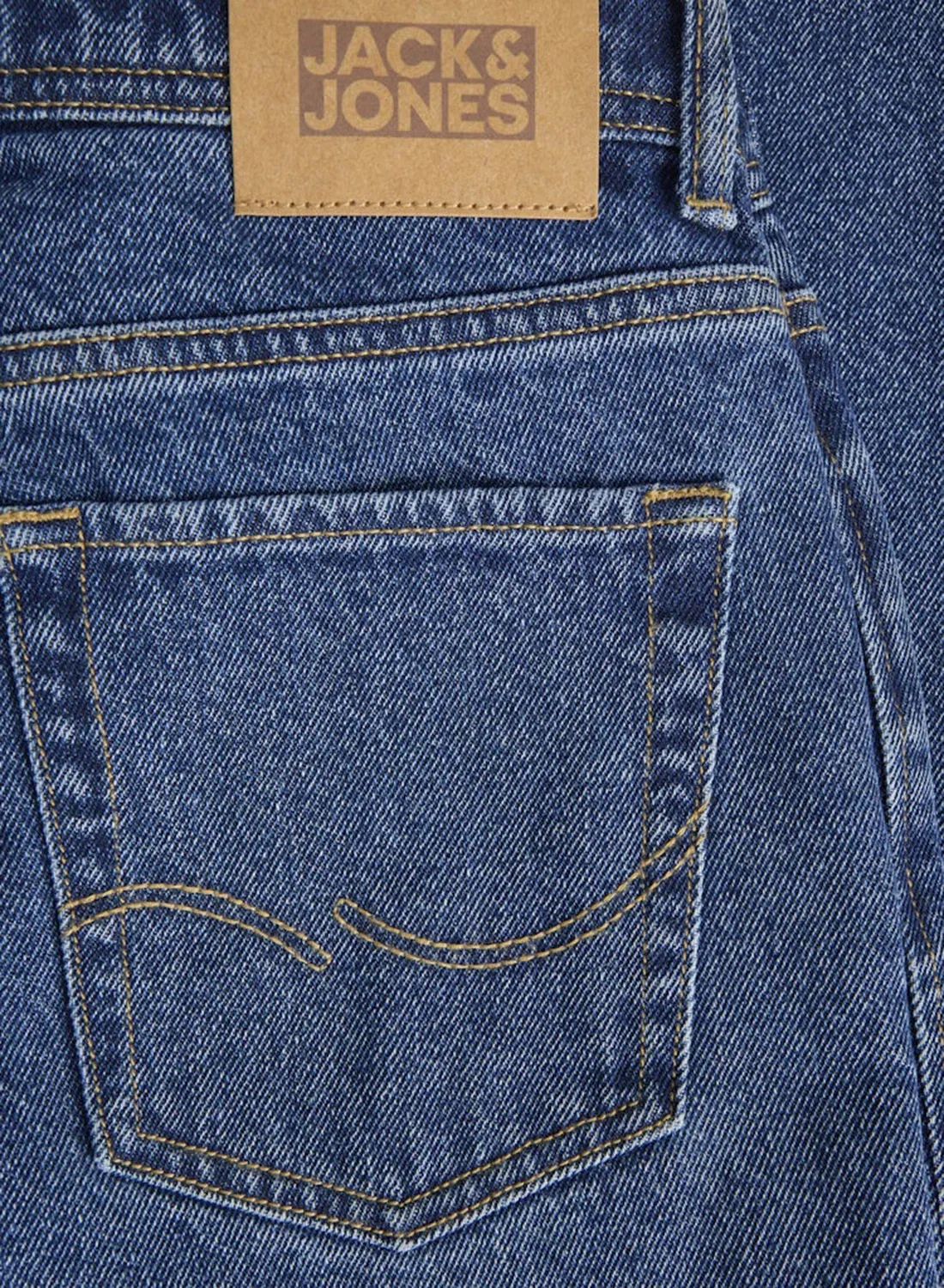 Джинсы прямого кроя JJICHRIS Jack & Jones Junior, синий — фото 4