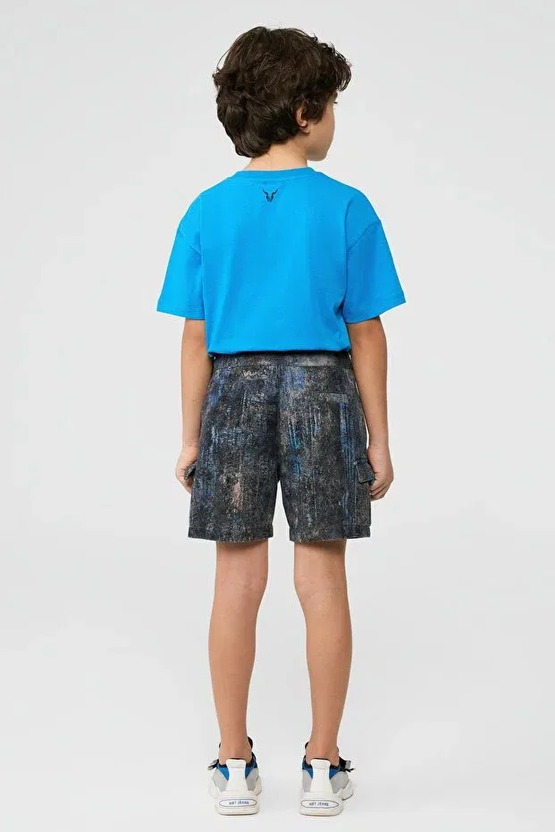Детские шорты для мальчиков с принтом Nbt Jeans, Patterned — фото 4