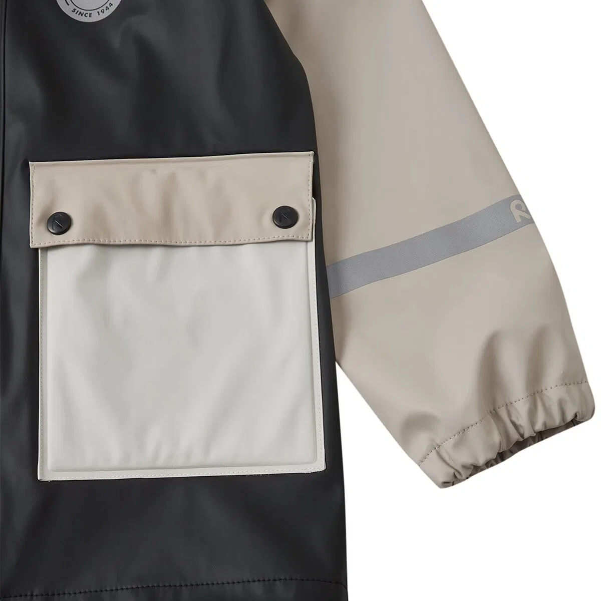 Детская дождевая куртка с капюшоном Suihku Rain Jacket Reima, черный — фото 3