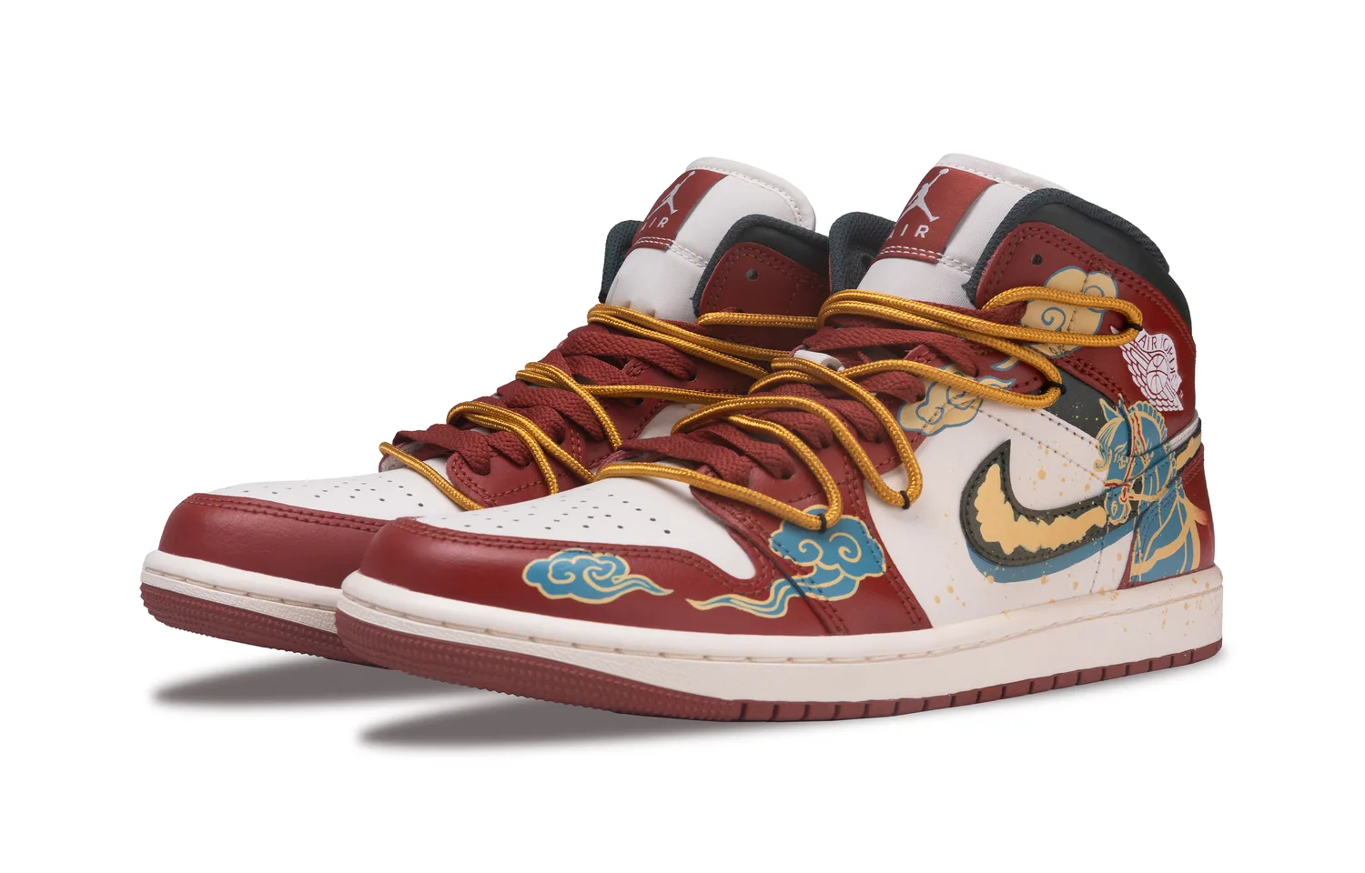 Кроссовки Air 1 Vintage для мужчин Jordan, бордовый — фото 4