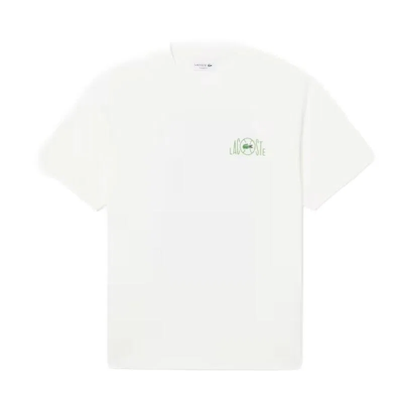 Мужская футболка с коротким рукавом TEE-SHIRT Lacoste, Weiss — фото 2