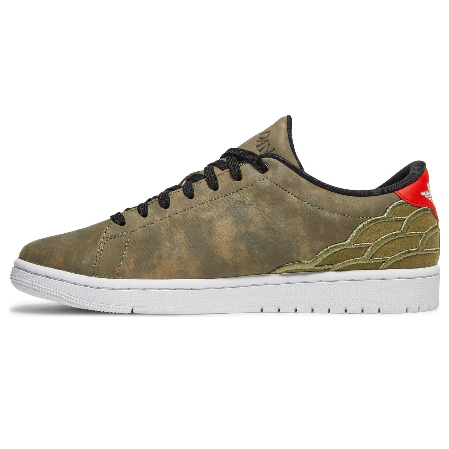 Кроссовки Air Jordan 1 Centre Court 'Oil Green', Зеленый — фото 3