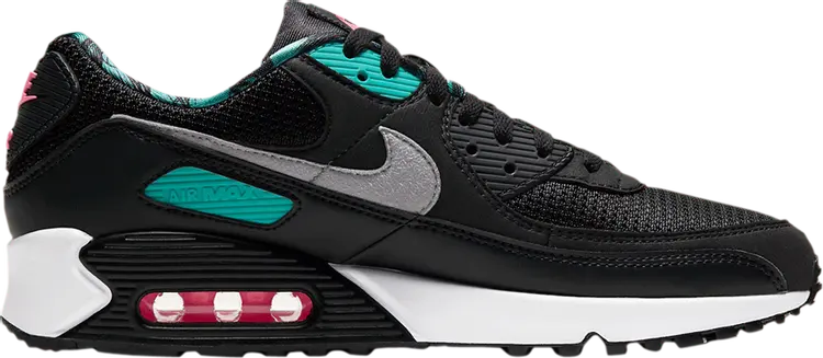 

Кроссовки Nike Air Max 90 CL 'Black New Green', черный