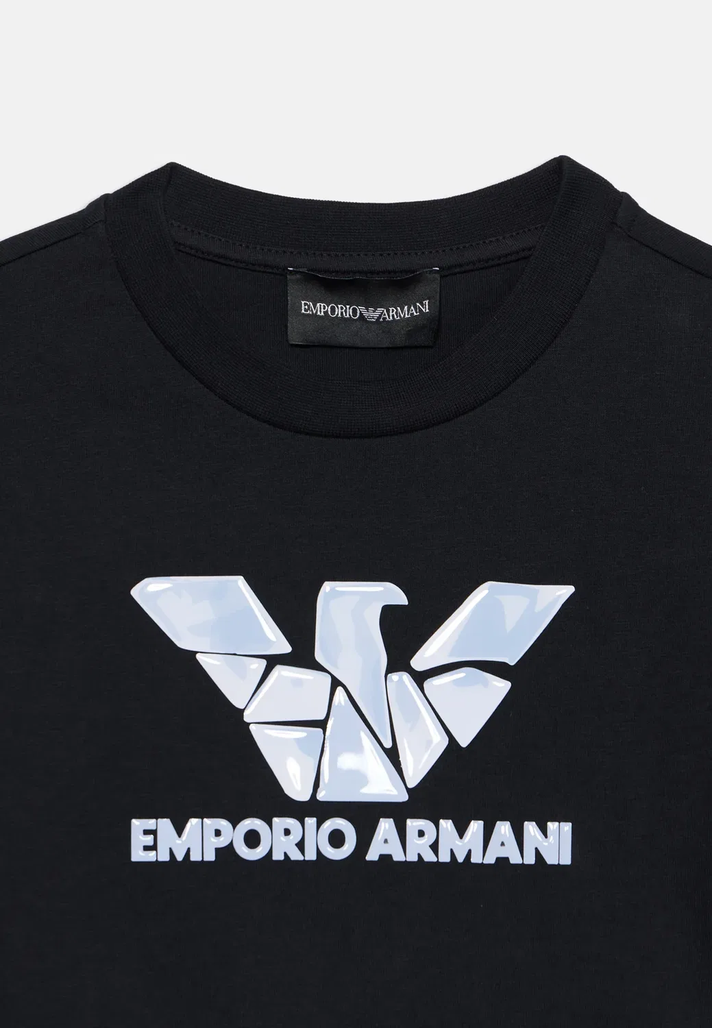 Унисекс - футболка с длинными рукавами Emporio Armani, Blue Navy — фото 3