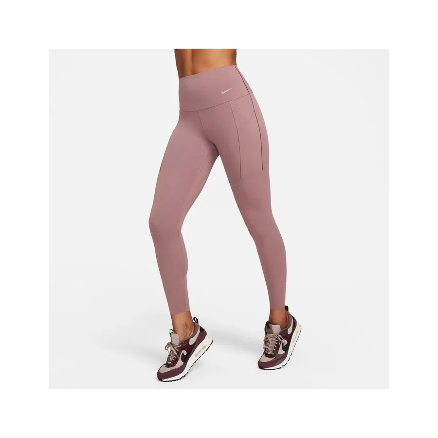 Женские леггинсы для тренировок с высокой посадкой 7/8 Dri-Fit Universa Medium-Support High-Waisted Nike, Коричневый — фото 3