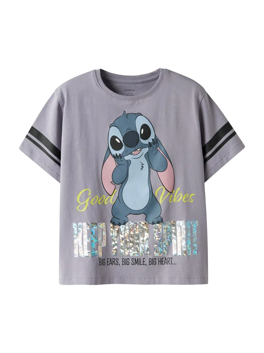Футболка NAME IT 'NKFDYMI STITCH' лавандового цвета
