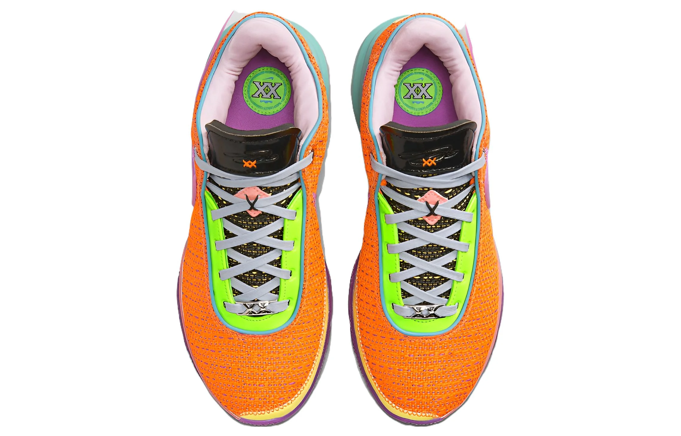 Кроссовки Nike LeBron 20, оранжевый/фиолетовый — фото 3