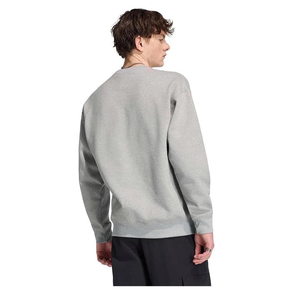 Свитшот свободного кроя Trefoil Essentials Loose Crew Adidas Originals, серый — фото 2