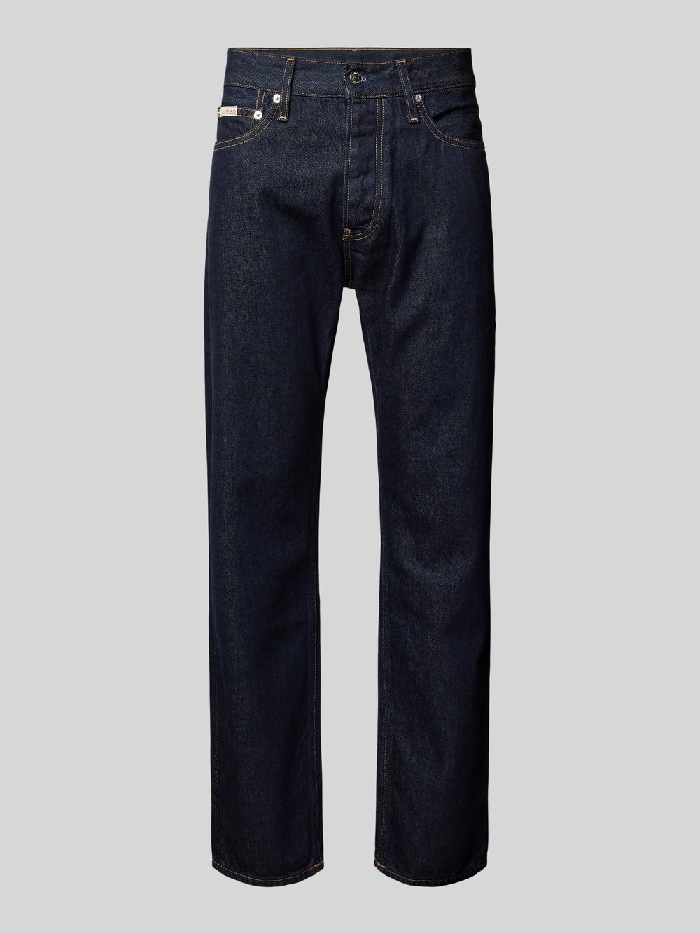 

Джинсы прямого кроя с пятью карманами Calvin Klein Jeans