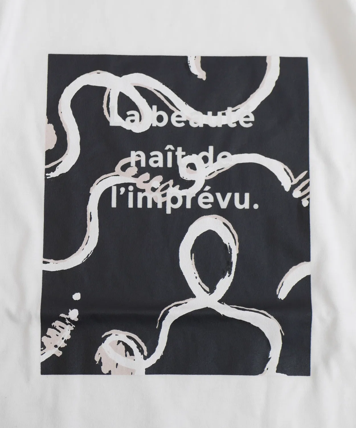 Детская футболка с принтом, с коротким рукавом, Unyonyo Print MAKE YOUR DAY, Off White — фото 4