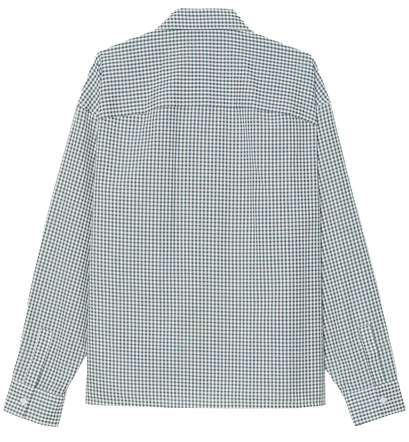 Рубашка Zara Benito Antonio Collection Check With Dtmf Patches, зеленый/белый — фото 3